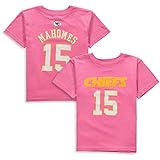 Outerstuff Mädchen-T-Shirt für Vorschule Patrick Mahomes Pink Kansas City Chiefs Player Mainliner Name & Nummer