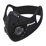 Powzdi Sport Maske Widerstand Atematmung Sauerstoff Sport Maske mit Ventil fürs Training trainingsmaske für Ventil Motorrad Radsport Outdoor aktivitäten