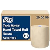 Tork Matic Rollenhandtuch Natur H1, Advanced-Qualität, reißfest, 2-lagig, 6 × 150 m, 290099