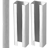 KOTARBAU® Pfostenverlängerung 60x40 mm verzinkter Stahl 2 St. Pfostenadapter Zaunpfosten-Adapter Verbinder Zaunerhöhung Erhöhung Pfosten für Doppelstabmatten Pfostenverbindungsstück