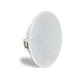NEXT audiocom C6 Einbaulautsprecher ELA 100V, weiß, 6,5 Zoll, für Sprache und Musik in Geschäften, Schulen, Büros, Hotels und Restaurants, Flacher Grill, lackierb