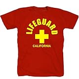 Lifeguard California Baywatch Beach Surfen USA Urlaub Hollywood T-Shirt Shirt Polo XXL