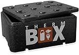 THERM BOX Thermobehälter Klein 12-Liter Isolierbox Thermobox Warmhaltebox Kühlbox Styroporbox 12BL Innen: 36x26x13cm Wiederverwendbar