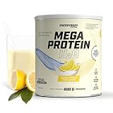 Energybody® Mega Protein H2O 900g / Für Wasser optimiertes Eiweiss Protein Pulver als Whey Casein Mix/Eiweißpulver zuckerarm, fettarm, glutenfrei/Mehrkomponenten Protein (Quark-Zitrone)