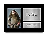 HWC Trading A4 Robbie Coltrane Harry Potter Rubeus Hagrid Geschenke gedrucktes Autogramm Bild für Film-Fans