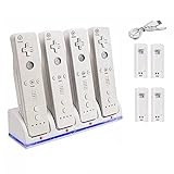 Kavolet Wii Ladestation für Wii Remote N-Switch Zubehö