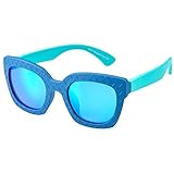 DUCO kinder sport style polarisierenden sonnenbrillen flexiblen rahmen für die jungen und mädchen (Blau/Blau)