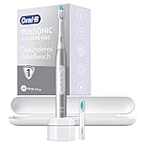 Oral-B Pulsonic Slim Luxe 4500 Elektrische Schallzahnbürste/Electric Toothbrush, 2 Aufsteckbürsten, 3 Putzmodi für Zahnpflege + gesundes Zahnfleisch, Reiseetui, Designed by Braun,