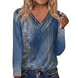 LSAltd Damen Strickjacke Vintage Clothes Hoodie Damen Hoodie Y2k Oversized Tshirt Damen Sweatjacke Damen Cardigan Damen Longsleeve Damen Hemdjacke Damen Rollkragenpullover Damen（2-Blue,S）