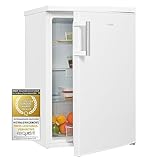 Exquisit Kühlschrank KS516-V-H-010D weiss | Kühlschrank ohne Gefrierfach freistehend | 133 l Volumen | Vollraumkühlschrank 55 cm Breite