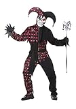 California Costumes Herren Sinister Narr Karneval Kostüme - Schwarz - Medium