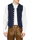 Stockerpoint Herren Weste Sirius Trachtenweste, Blau (Dunkelblau-Grau Dunkelblau-Grau), XX-Small (Herstellergröße: 44)