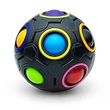 Original Regenbogenball | Logikball in Schwarz | Puzzlespiel für Kinder und Erwachsene ab 6 Jahren | trainiert und fördert räumliches und logisches Denken