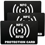 DOANTE 3 Stück NFC Schutzhülle,EC Karten Schutzhülle RFID Blocker,Schutzhülle für Bankkarten,Schutzhülle EC Karte Datenklau,Extra dünne Karte,Schutz Datendiebstahlfür,Kreditkarte ohne Kontakt