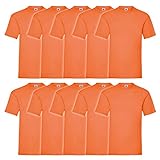 Fruit of The Loom Herren T-Shirt 5 er PackRegular Fit 11182V M,Orange - Orange