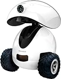 DOGNESS Smart iPet Robot Begleitroboter – Fernsteuerung per App, 360 Grad Bewegung, Futterausgabe, weiß