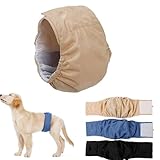 Waschbare Windeln für Hündinnen, sehr saugfähige Hundewindeln, wiederverwendbar, auslaufsichere Windeln, Bauch und Weib