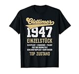 75 JAHRE OLDTIMER 1947 EINZELSTÜCK VINTAGE 75. GEBURTSTAG T-Shirt