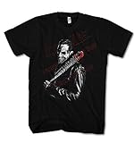 Herren T-Shirt Negan Totenkopf Saviors Walking Zombie Dead Lucille