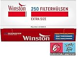 2000 (8x250) Winston EXTRA (Hülsen, Filterhülsen, Zigarettenhülsen)