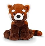 tachi Plüschtier Roter Panda Bär, Sitzender Kuschelbär rot braun, Stoffpanda flauschig 20 cm