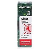 Emcur® Akut Spray mit Arnika und 100% synthetischem CBD | Bei Prellungen, Schwellungen und Zerrungen| Schmerzspray | CBD Spray | 50 ml