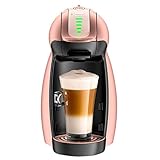 Kaffeemaschine Kapselkaffeemaschine Kaffeevollautomat Home Office Kleine Espressomaschine mit Milchaufschäumer Rosegold mit Mahlwerk (Pink)