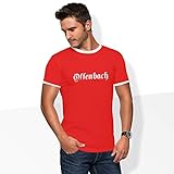 World of Football Ringer T-Shirt Old Offenbach ro. rot - S