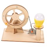 BESTonZON 1 Satz Handgenerator Stromgenerator Kurbel Holzprojekte Für Bildungswissenschafts-kit Stromgenerator Mit Handkurbel DIY Elektrischer Generator Stromgenerator Tragbar Hö