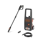 Black+Decker BXPW1400E Hochdruckreiniger, Schwarz/Orange, Sock