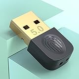 Mini USB 5.0 Bluetooth Wireless Adapter PC-Dongle, Bluetooth-Empfänger für PC, Laptop, Maus, Tastatur, Headsets, Lautsprecher, PS4/Xbox-Controller – Bluetooth Sender unterstützt Windows 7/8/8.1/10