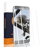 Schutzfolie für Panzerglas für Samsung Galaxy S7 Edge, [2 Stück 9H Härte Blasenfrei Schutzfolie] [3D Voll Transparente Abdeckung] [Sensitive Touch] [Anti Fingerabdruck] [Anti Kratz] HD Panzerglasfolie