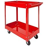 tectake Werkstattwagen Werkzeugwagen Rollwagen - diverse Modelle - (2 Etagen | Nr. 400879)