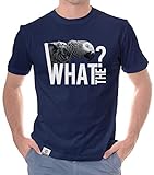 shirtdepartment - Herren Hoodie und T-Shirt - What The.? - Männer Fun Kollektion dunkelblau-T-Shirt XXXL