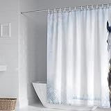 Daesar Duschvorhang Badewanne 180x180 Polyester Waschbar, Duschvorhang Anti-Schimmel Wasserdicht Tiere Motiv Pferd