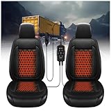 CENAP Sitzheizung Zum Nachrüsten, Power Protection Einstellbare Temperatur Seat Back Protector Allgemeiner Fachmann Sitzauflage Auto Beheizbar für LKW Doppelsitz 1 Netzkabel