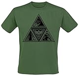 The Legend of Zelda Triforce Männer T-Shirt dunkelgrün M