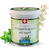 SwissMedicus Pferdebalsam mit Hanf - Kühlende Wirkung für Muskeln & Gelenke - Schmerzgel mit natürlichen Extrakten - Alltäglicher Gebrauch - Natürliches schmerzlinderndes Gel - 500 ml