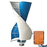 8000W Vertikale Windkraftanlage Vertikaler 3-Phasen-Windkraftgenerator mit 2 Klingen Heimgebrauch Vertikale Achse Kernlose Windkraft, 24 V (48 V)