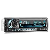 XOMAX XM-R282 Autoradio mit FM RDS, Bluetooth Freisprecheinrichtung, USB, SD, MP3, ID3, 2. USB-Anschluss mit Ladefunktion, AUX-IN, 1 DIN