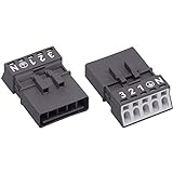 WAGO 890-215 Netz-Steckverbinder WINSTA Mini Stecker, gerade Gesamtpolzahl: 4 + PE 16A Schwarz 1St