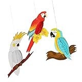 Vogelfutterhaus Mit Dreiteiliger Anhänger Urlaub Wabendecke Papagei Party Dekoration Fenster Wohnkultur Taubenschlag Zubehör