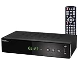 auvisio Kabelreceiver: 3in1-Digital-Receiver für DVB-C, DVB-T2 & Webradio, Mediaplayer, H.265 (HD Receiver)