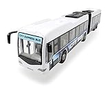 Dickie 203748001312 Toys City Express Bus, Gelenkbus, Spielzeugbus, Spielzeugauto, Türen zum Öffnen, 46 cm, weiß