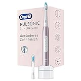 Oral-B Pulsonic Slim Luxe 4100 Elektrische Schallzahnbürste/Electric Toothbrush, 2 Aufsteckbürsten, 3 Putzmodi für Zahnpflege und gesundes Zahnfleisch, rosegold