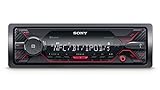 Sony DSX-A410BT MP3 Autoradio (Dual Bluetooth, NFC, USB, AUX Anschluss, Beleuchtung, 4 x 55 Watt, Freisprechen) rot