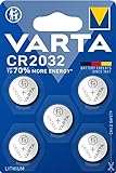 VARTA Batterien Knopfzellen CR2032, Lithium Coin, 3V, kindersichere Verpackung, für elektronische Kleingeräte - Autoschlüssel, Fernbedienungen, Waagen,(5 Stück) 1er Pack