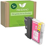 Prindano 1 Patrone kompatibel mit Brother LC-980 XL Magenta | Für DCP-145C DCP-163C DCP-165C DCP-167C DCP-195C DCP-197C DCP-373CW DCP-375CW DCP-377CW MFC-250C MFC-255CW MFC-290C MFC-295CN MFC-297C