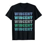 Wincent Design - Unisex T-Shirt, Schwarz, Meliert, Kurzarm, S, Klassisch, Musik, Klein, Regulär, EU, 16.5, 1 C
