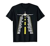 Piloten-Alphabet fürs Fliegen, Flugzeug, Flieger-Sprüche T-Shirt